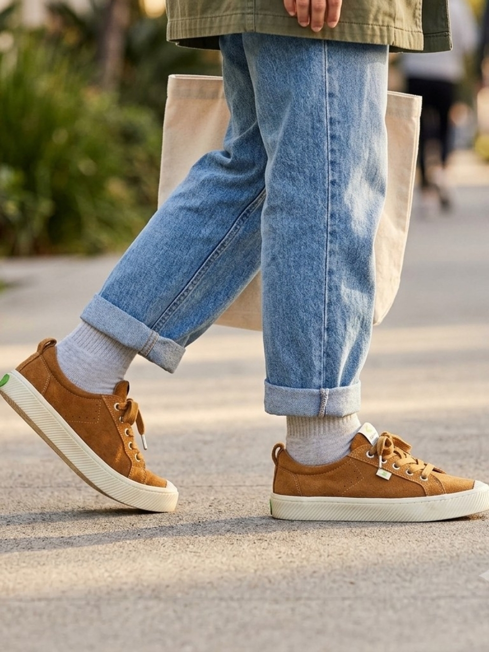 CARIUMA OCA Low Camel Suede Sneakers - Women’s Size 9 / Men’s Size 7.5